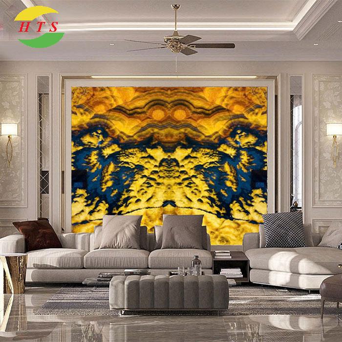 Tranh Đá Xuyên Sáng Onyx Nghệ Thuật có đèn